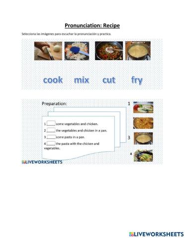 Pronunciation: recipe