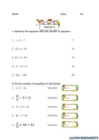 Linear equation