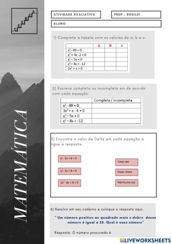 Equação 2º grau