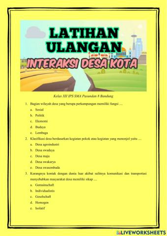 Latihan ulangan bab 2