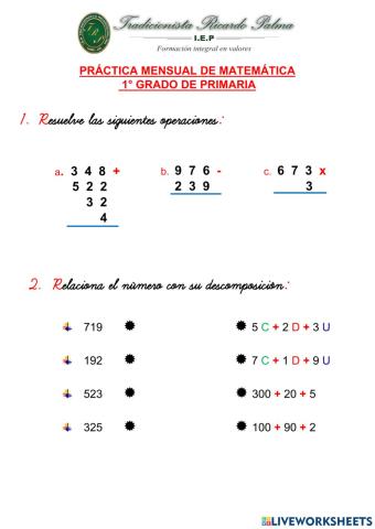 Práctica de Matemática