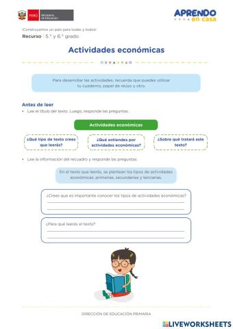 Tipos de actividades económicas del peru