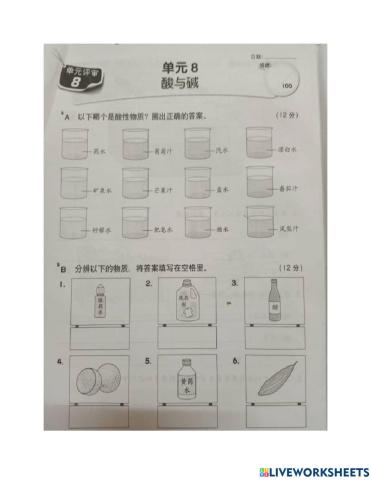 3年级科学：酸与碱