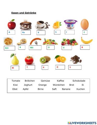 Essen und Getränke