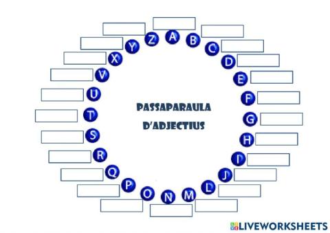 Passaparaula adjectius