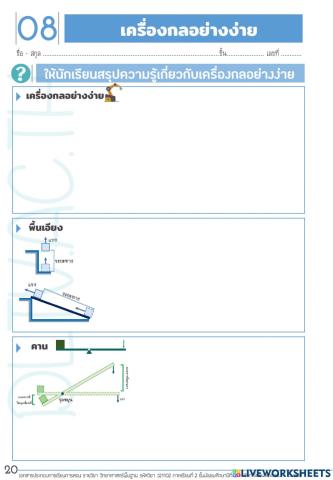 เครื่องกลอย่างง่าย 18 พ.ย. 64