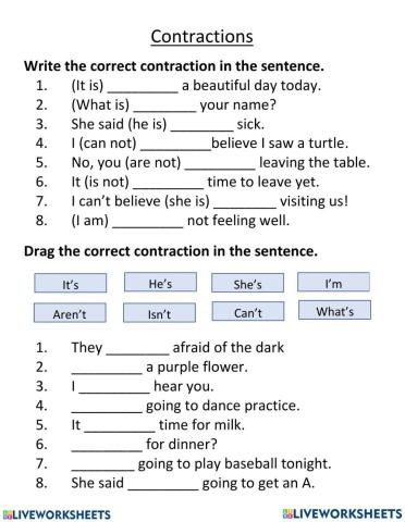 Contractions