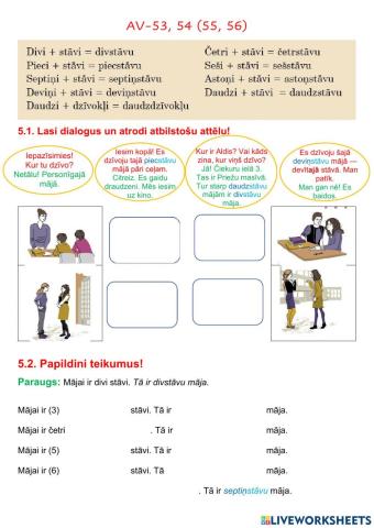 Av-53, 54 (55, 56) + -šana, -šanās