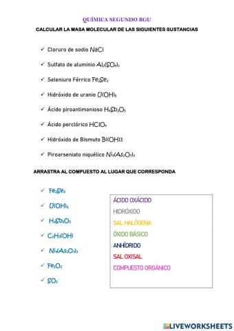 Repaso masa molar