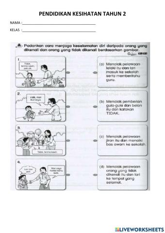 Pendidikan kesihatan tahun 2