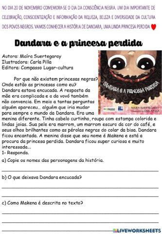 História: Dandara e a Princesa Perdida