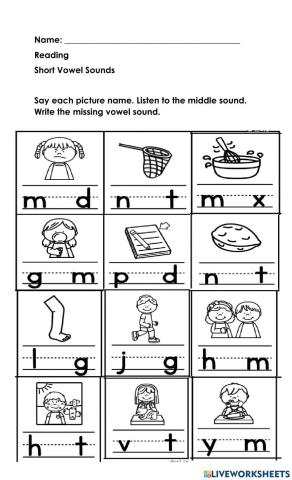 Short Vowel Sounds