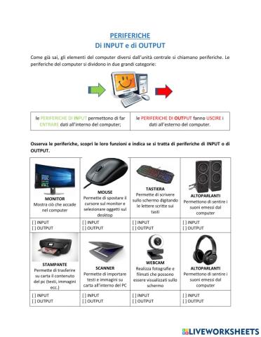 Periferiche di input e di output