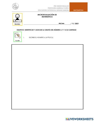 Microevaluación matemáticas 03.11.2021