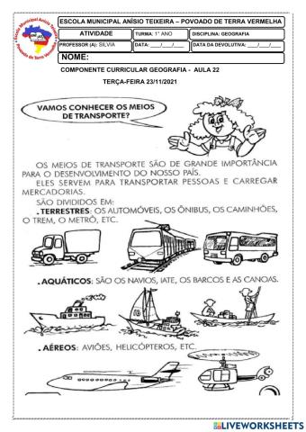 Tipos de transporte