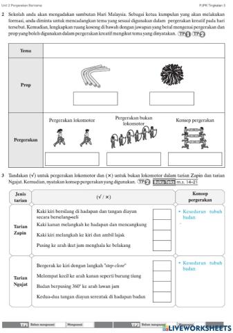 Pergerakan beirama tingkatan 3