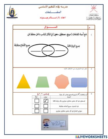 نشاط المضلعات