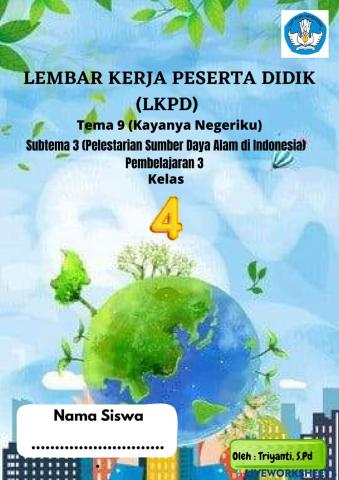 LKPD Kelas 4 Tema 9 Subtema 3 Pb 3