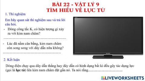 Lực từ Lý 9