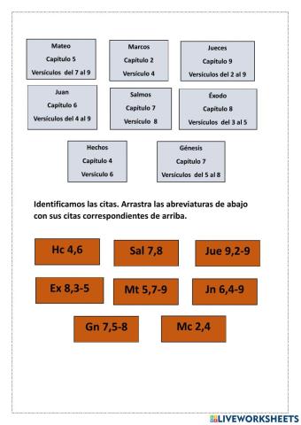 Abreviaturas de la Biblia