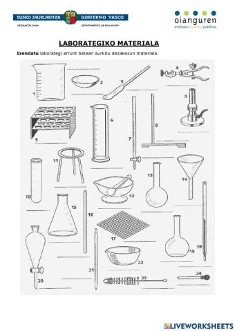 Laborategiko materiala