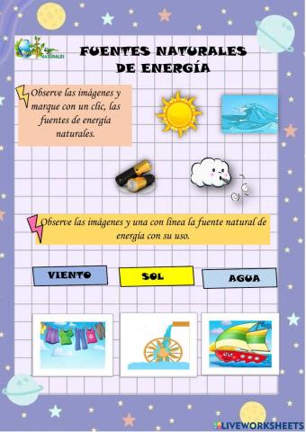 Fuentes de energía