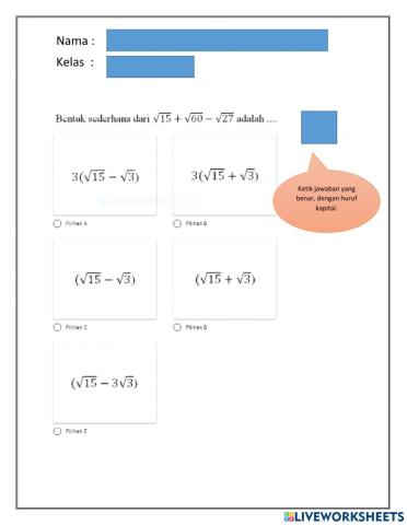 Prediksi soal PAS Ganjil