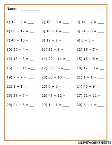 Simple Division