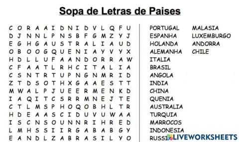 Sopa de letras