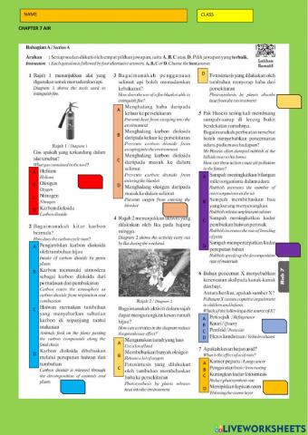 Revision chapter 7: air