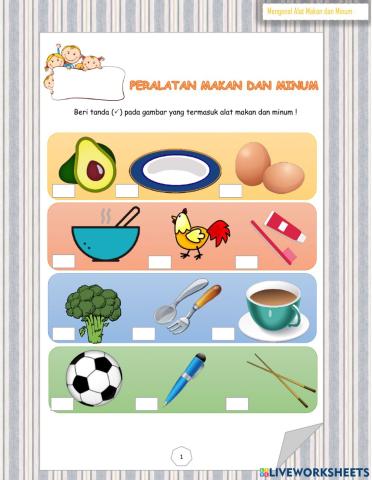 Alat Makan dan Minum