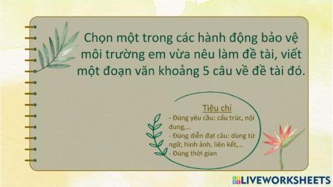 Tuyên truyền bảo vệ môi trường