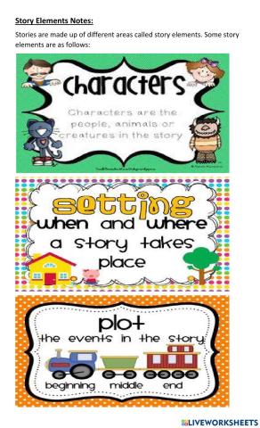 Story Elements Charts