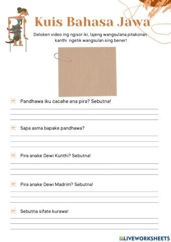 Kuis bahasa jawa