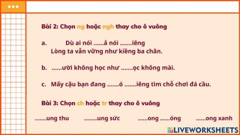 Chính tả - Tuần 12