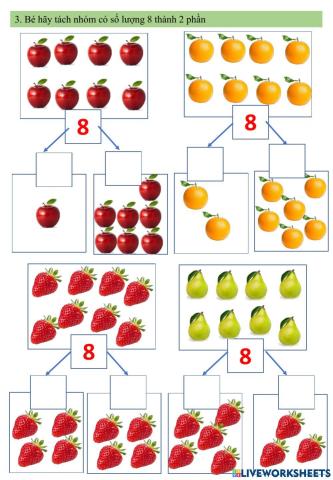 Bé vui học toán : số 8