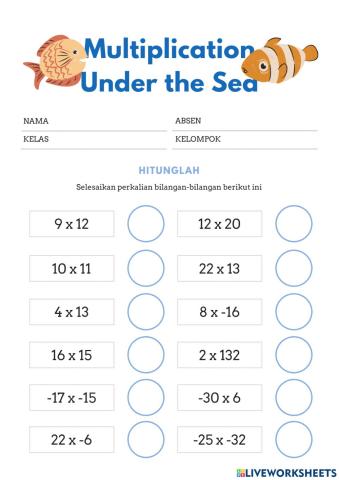 Soal uji coba live