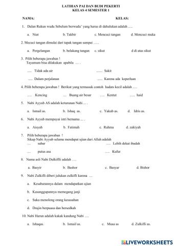 Latihan pai kerlas 4