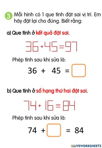 Phép cộng (có nhớ) số có 2CS với số có 2CS (t1)