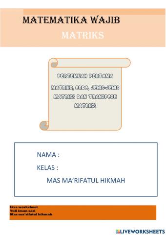 Matriks 1