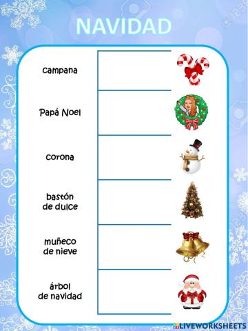 Vocabulario de Navidad