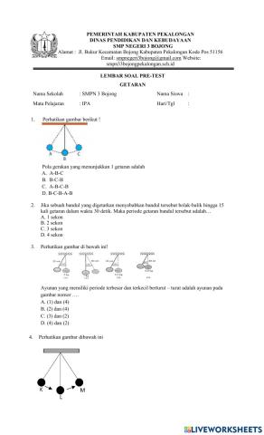 Doal pre test getaran