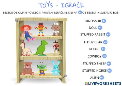 IGRAČE - TOYS (2. razred)