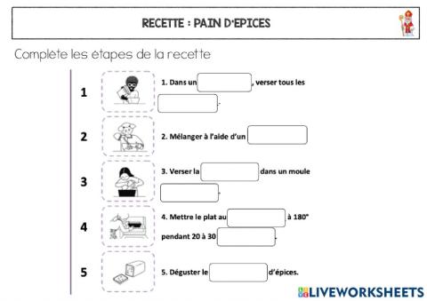 Recette pain d'épice