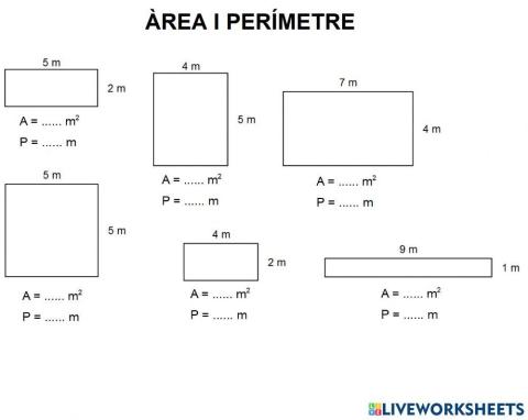 Àrea i perímetre