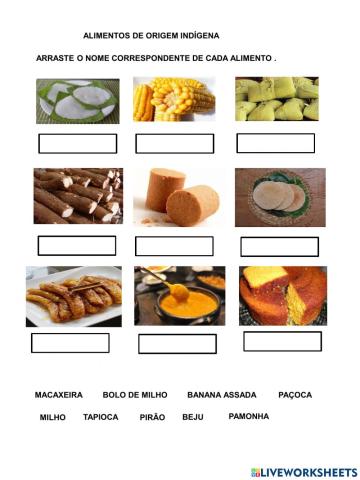 Alimentos de origem indígena