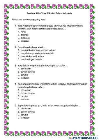 PAT3 Bahasa Indonesia
