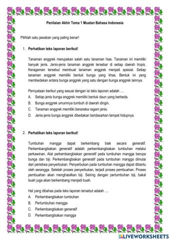 PAT1 Bahasa Indonesia