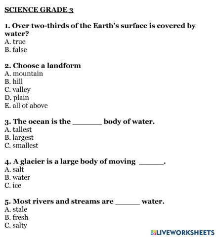 Science 3 week 13