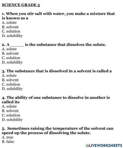 Science 5 week 13